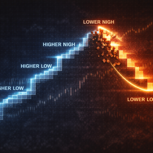 Estrutura de mercado: como identificar continuidade (HH/HL) — e como reconhecer perda de estrutura antes do iniciante “pagar caro”