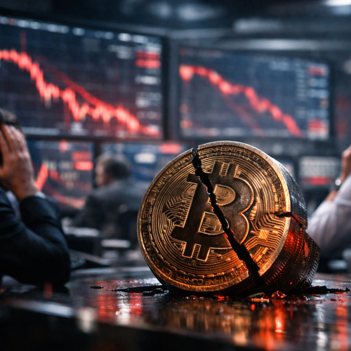 Bitcoin despenca quase 8% em um dia e amplia pressão no mercado cripto