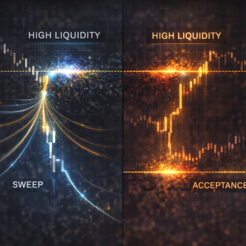 Liquidez em máximas e mínimas: por que o preço é atraído para extremos e como separar aceitação real de varredura