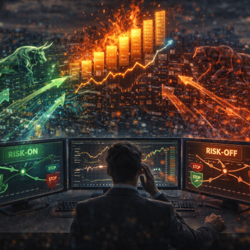 Risk-on/risk-off e dados macro: como fluxo muda o preço (sem você “adivinhar” notícia)