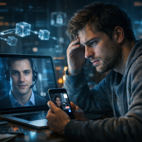 Golpes com deepfake e “suporte falso” dominam perdas em cripto: por que a fraude virou o maior risco do usuário comum