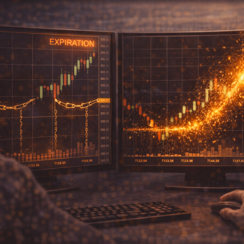 Expiração de opções: como o vencimento pode “travar” ou “liberar” volatilidade (e por que o pós-expiração muda o comportamento)