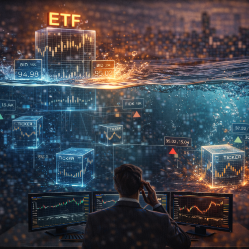 Liquidez de ETF não é só volume: como o subjacente e “custom baskets” mudam spread e custo