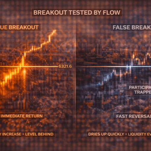 Rompimentos estruturais: como reconhecer breakout com fluxo real e como evitar o rompimento falso antes de entrar