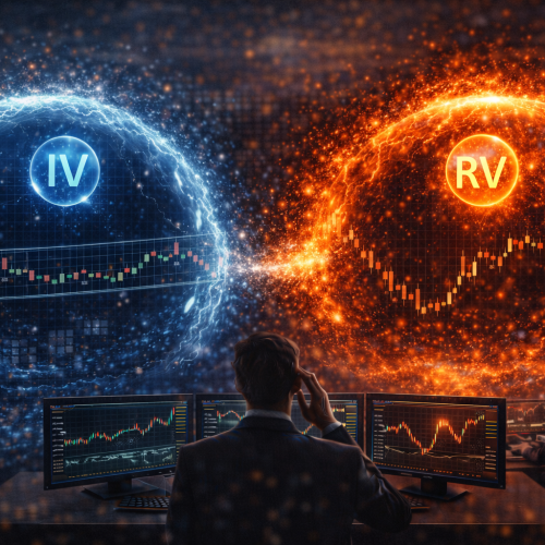 Volatilidade implícita vs realizada: quando o fluxo de “vol” distorce preço (e por quê)